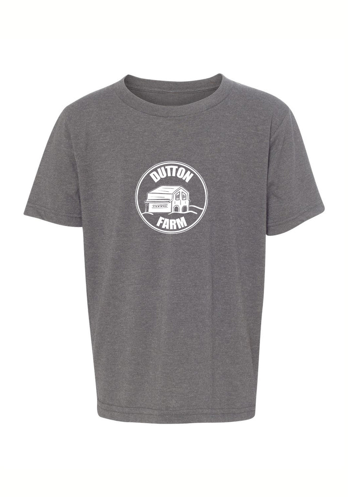 Dutton Farm kids t-shirt (gray) - front