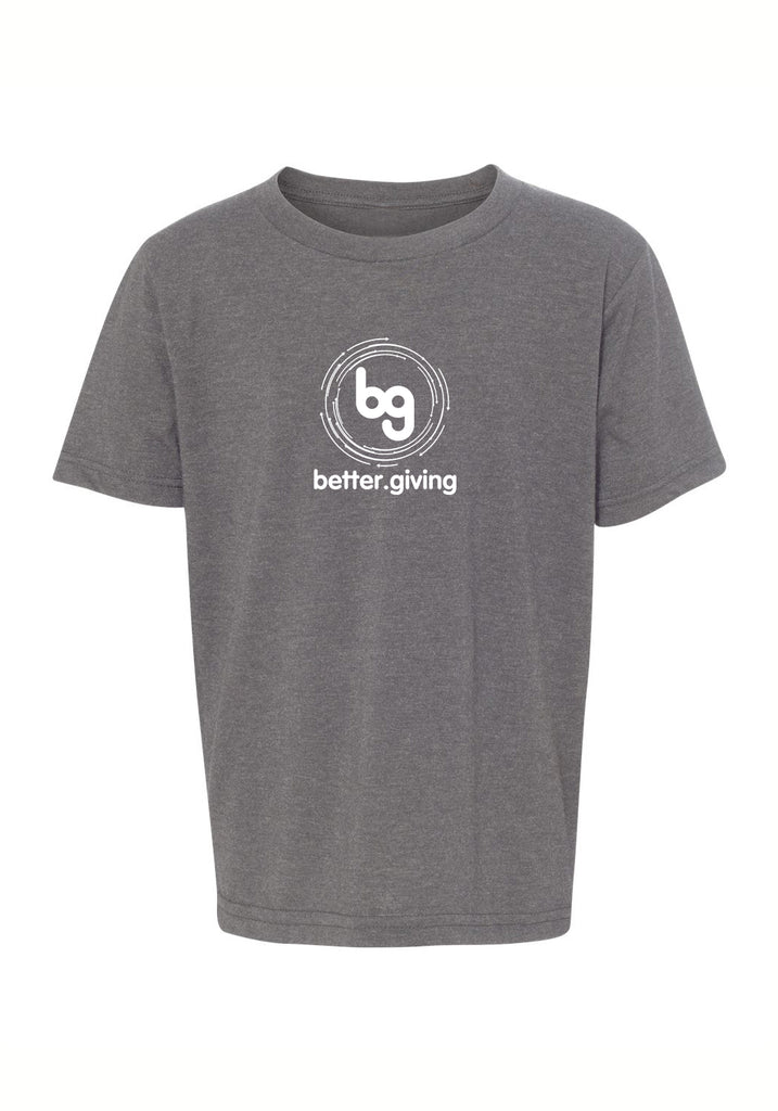 Better Giving kids t-shirt (gray) - front