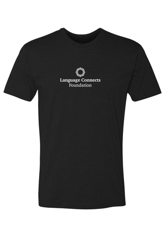 Language Connects Foundation men's t-shirt (black) - front