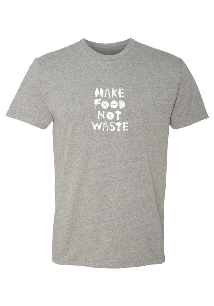 Make Food Not Waste men's t-shirt (gray) - front