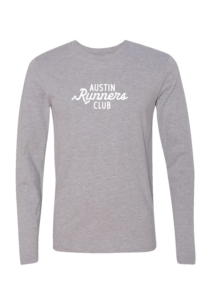Austin Runners Club unisex long-sleeve  t-shirt (gray) - front