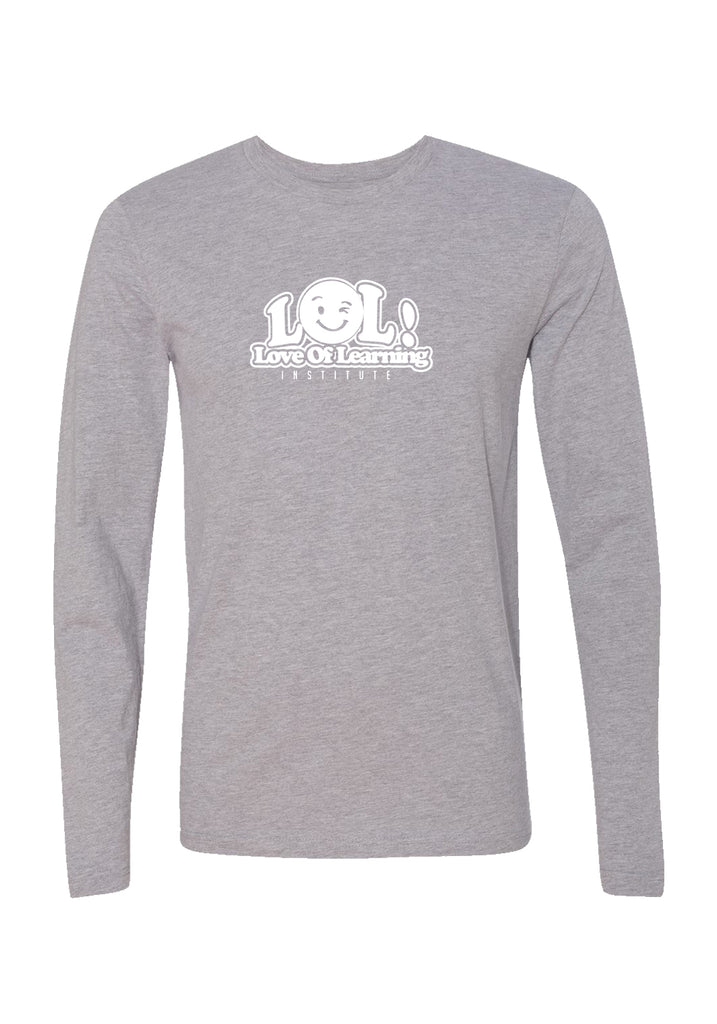 Love Of Learning Institute unisex long-sleeve t-shirt (gray) - front