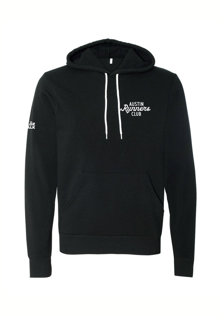 Austin Runners Club unisex pullover hoodie (black) - front