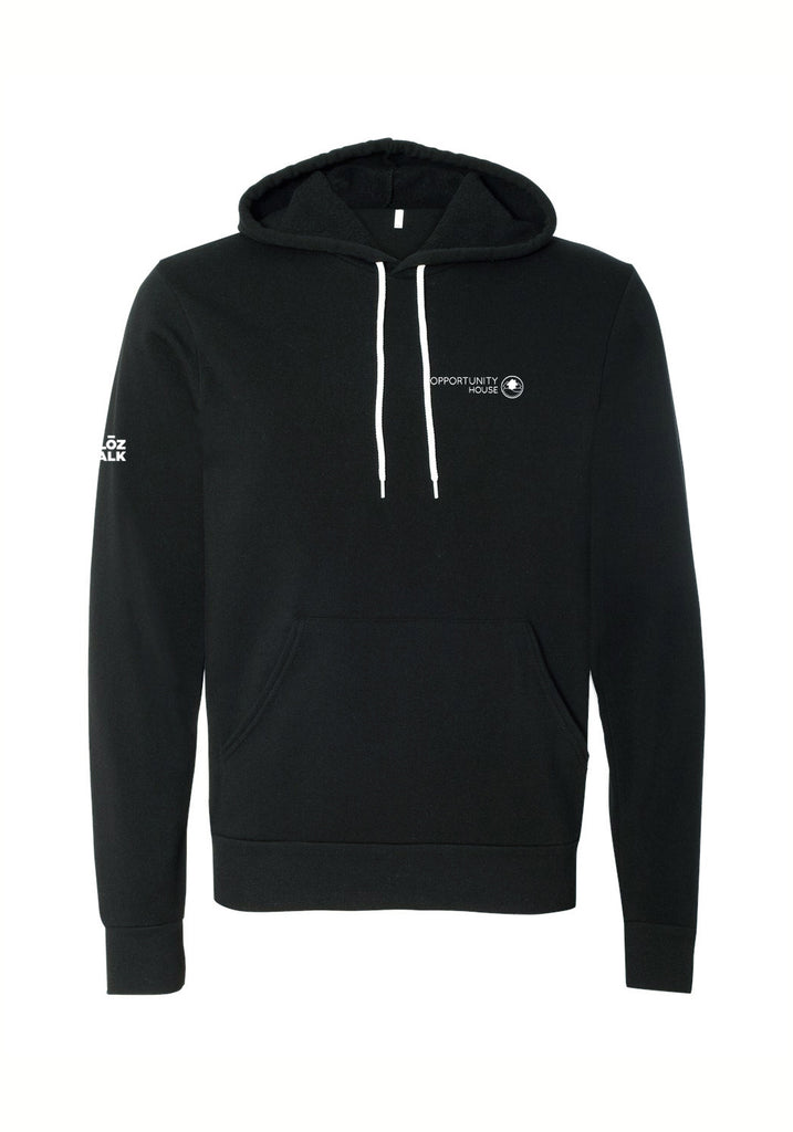 Opportunity House unisex pullover hoodie (black) - front