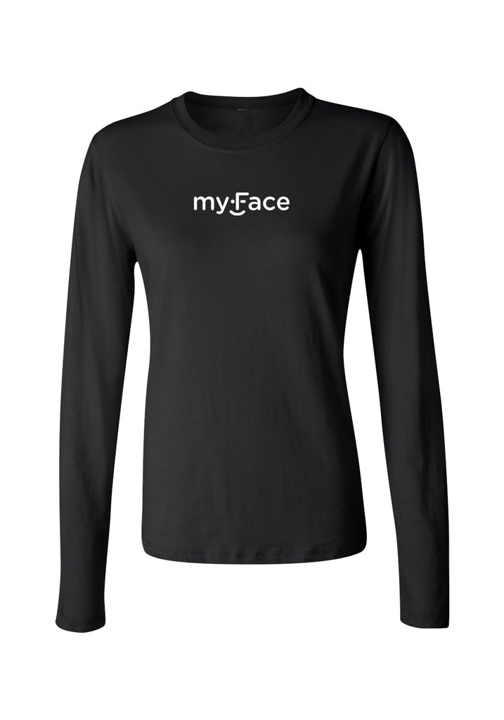 myFace women's long-sleeve t-shirt (black) - front
