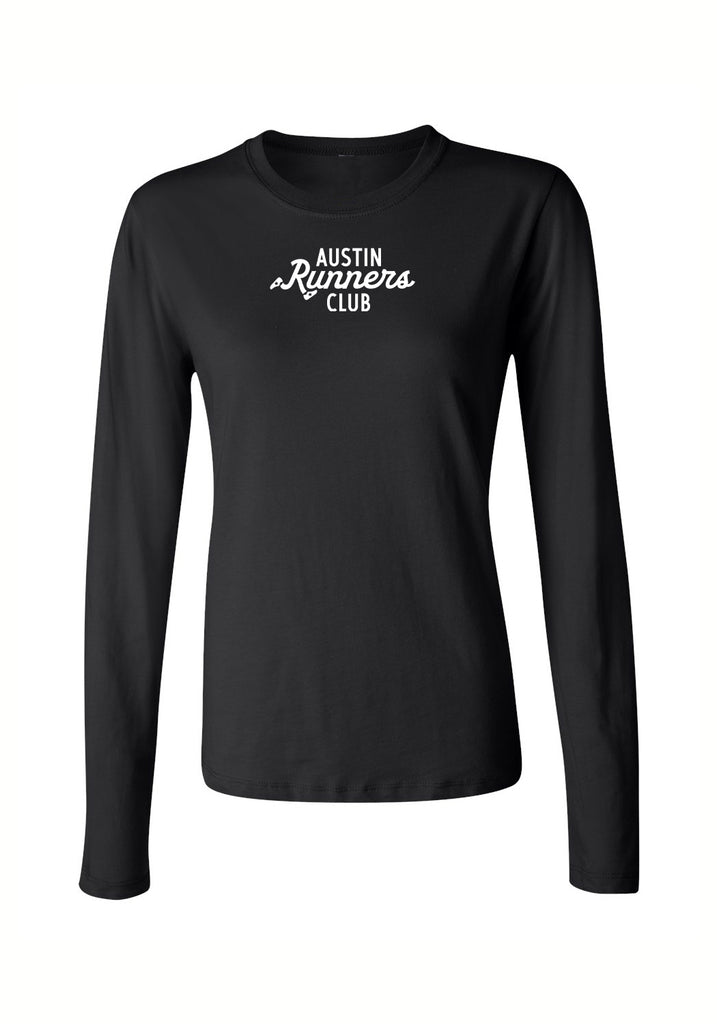 Austin Runners Club women's long-sleeve  t-shirt (black) - front