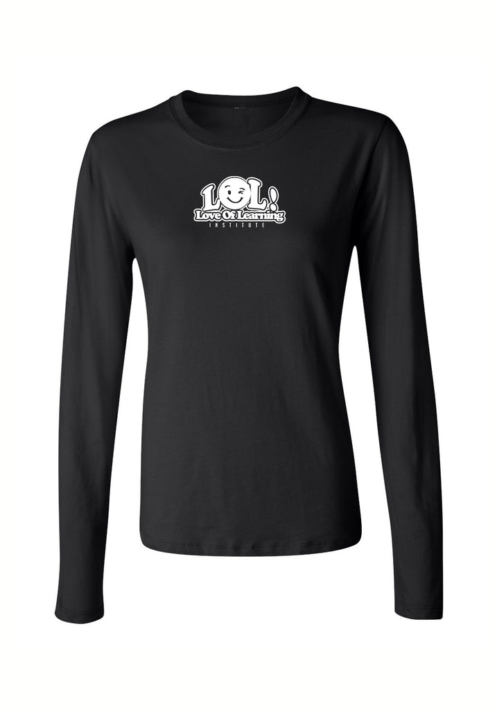 Love Of Learning Institute women's long-sleeve t-shirt (black) - front