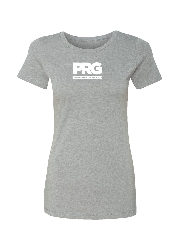 Pink Ribbon Good women's t-shirt (gray) - front