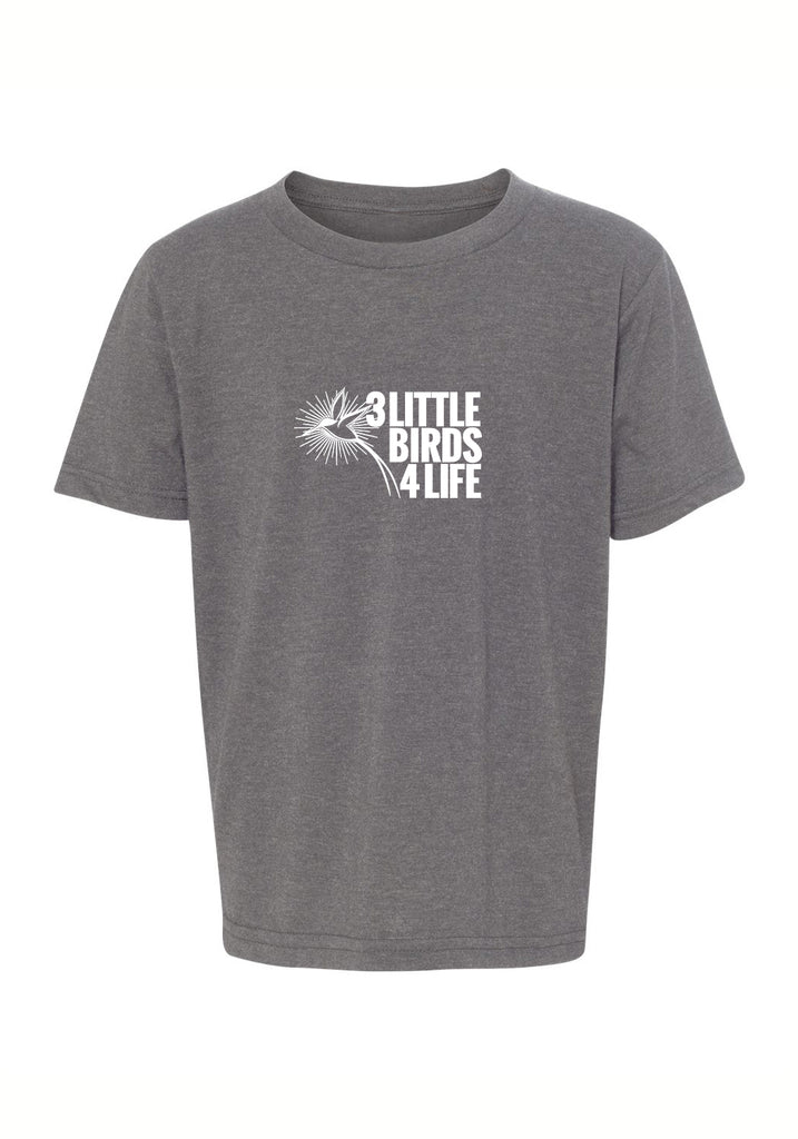 3 Little Birds 4 Life kids t-shirt (gray) - front