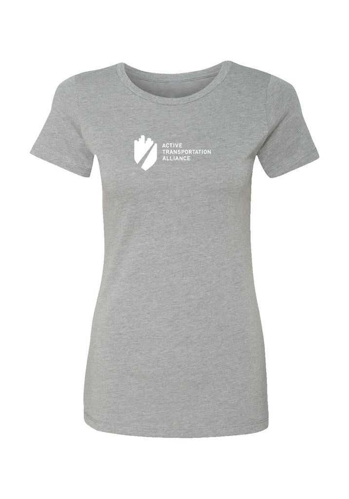 Active Transportation Alliance women's t-shirt (gray) - front