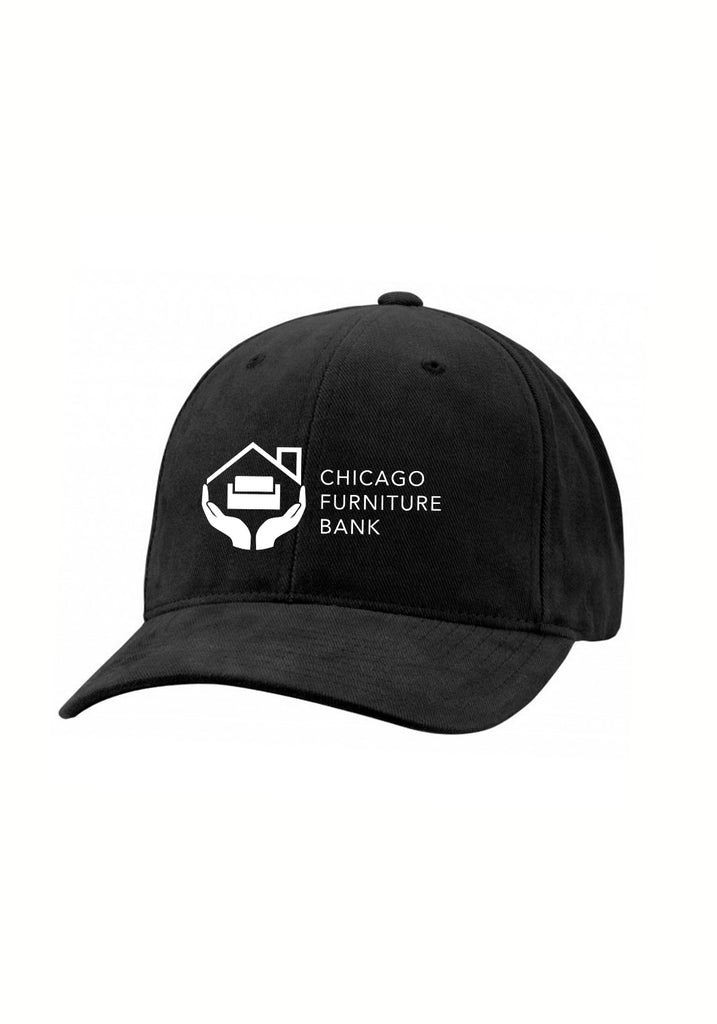 Chicago Furniture Bank unisex adjustable baseball cap (black) - front