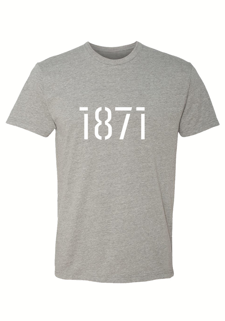1871 men's t-shirt (gray) - front