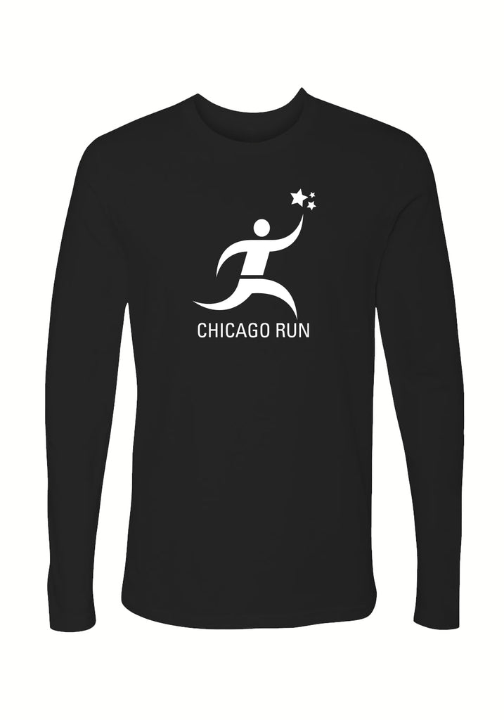 Chicago Run unisex long-sleeve t-shirt (black) - front