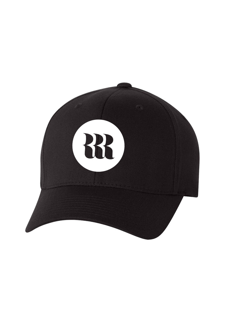 Repurpose Wardrobe unisex fitted baseball cap (black) - front