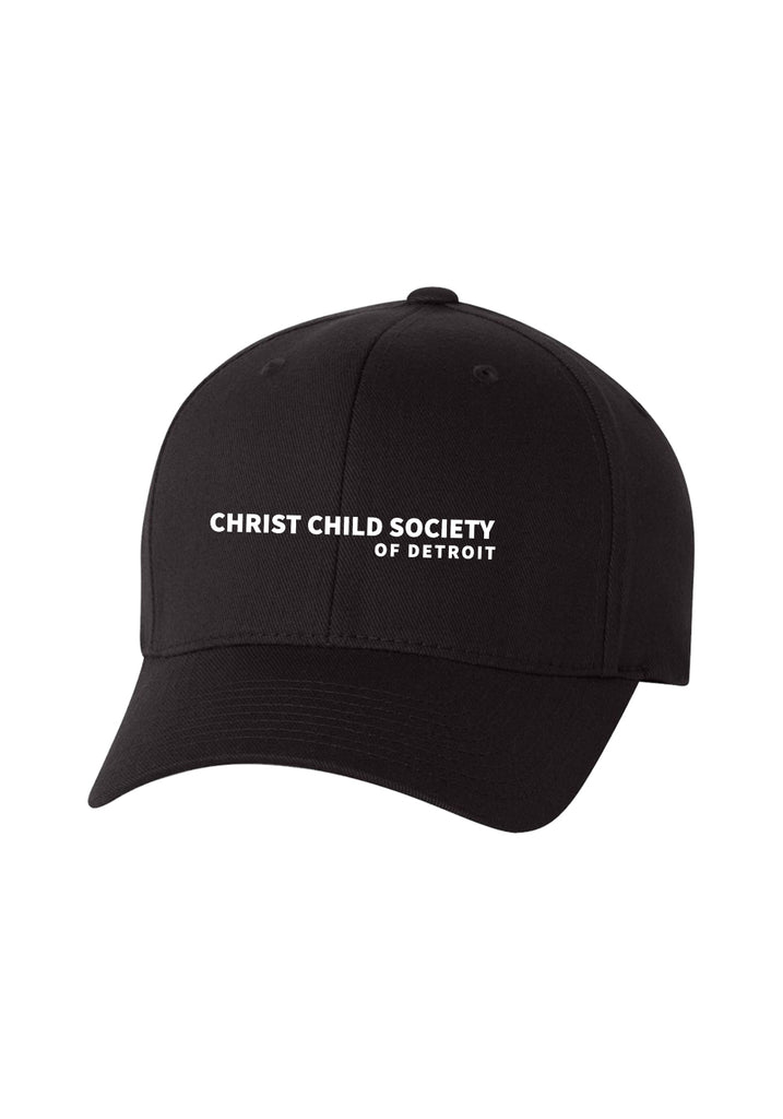 Christ Child Society Of Detroit unisex fitted baseball cap (black) - front