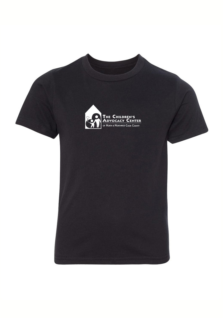 Children's Advocacy Center of North & Northwest Cook County kids t-shirt (black) - front