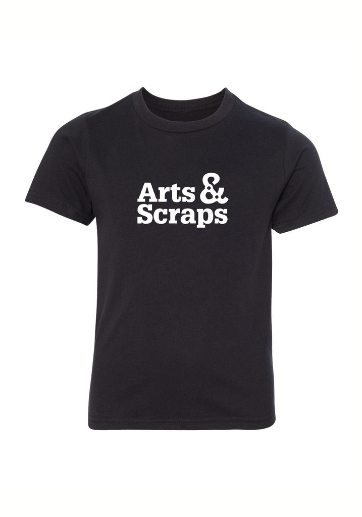 Arts & Scraps kids t-shirt (black) - front