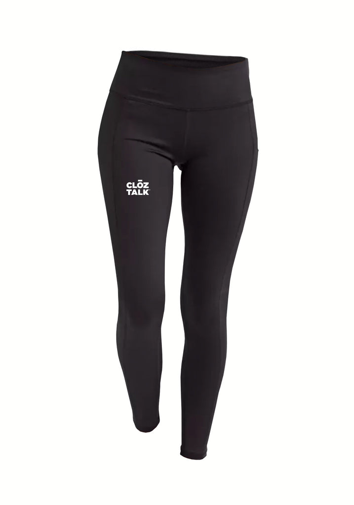 CLOZTALK LOGO women's leggings (black) - front
