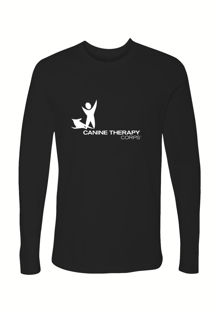 Canine Therapy Corps unisex long-sleeve t-shirt (black) - front