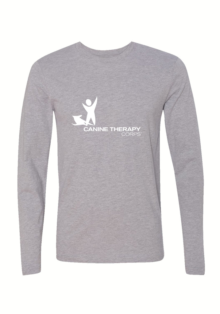 Canine Therapy Corps unisex long-sleeve t-shirt (gray) - front