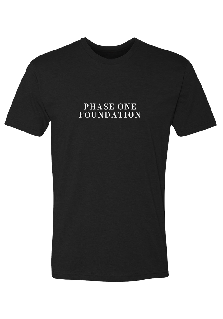 Phase One Foundation men's t-shirt (black) - front