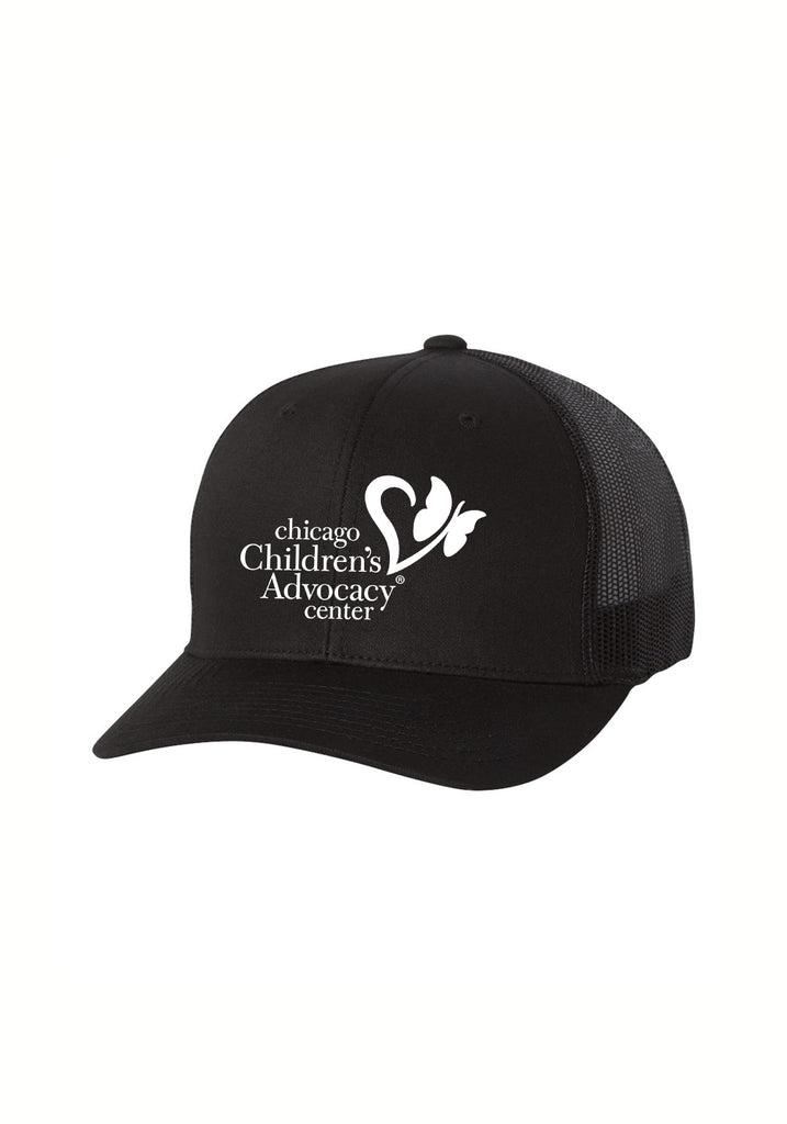 Chicago Children's Advocacy Center unisex trucker baseball cap (black) - front