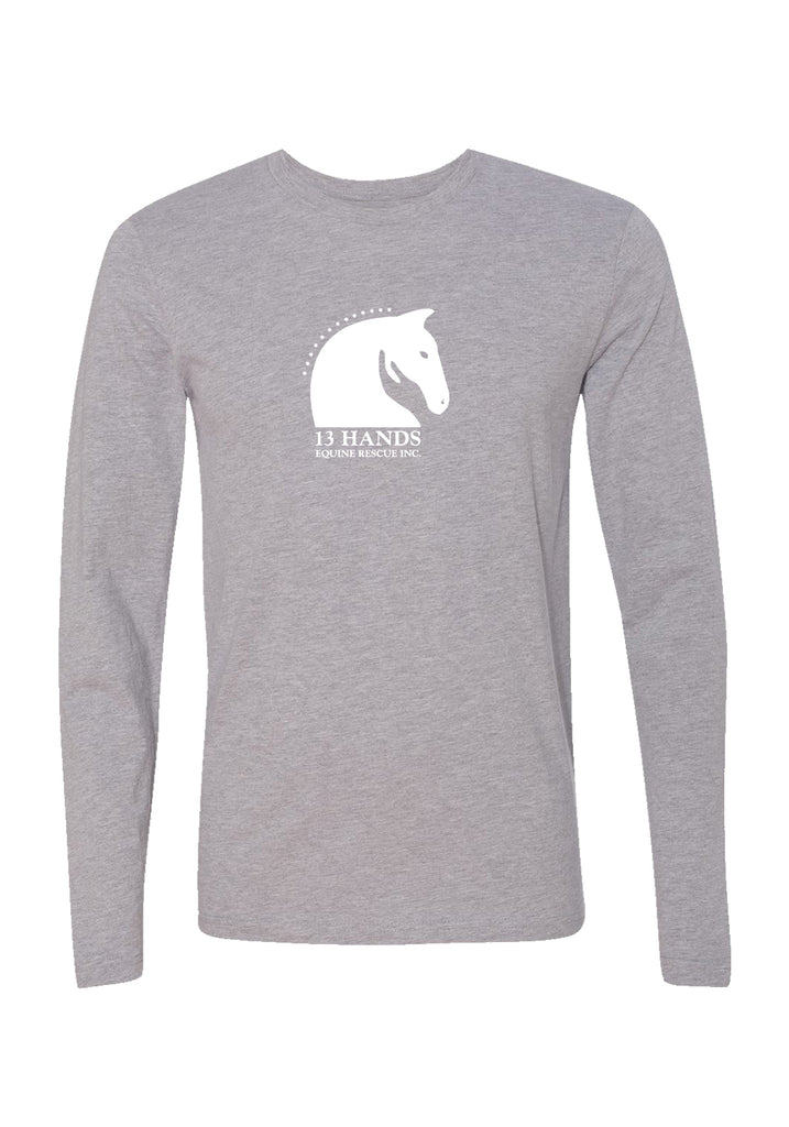 13 Hands Equine Rescue unisex long-sleeve t-shirt (gray) - front
