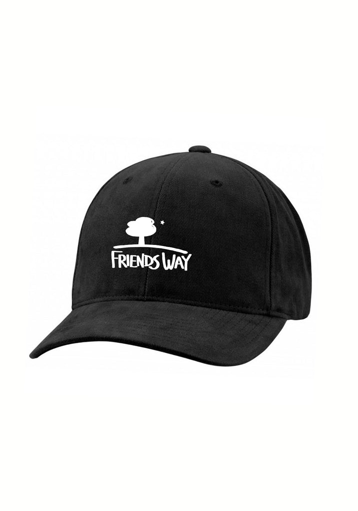 Friends Way unisex adjustable baseball cap (black) - front