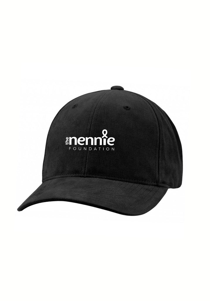 The Nennie Foundation unisex adjustable baseball cap (black) - front