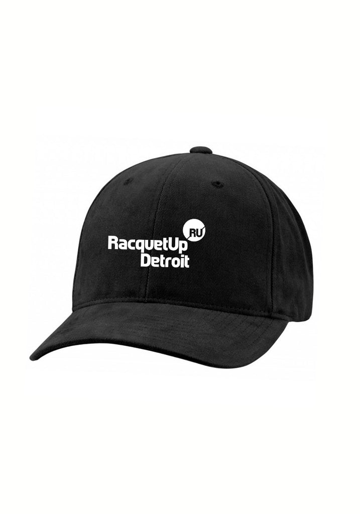 Racquet Up Detroit unisex adjustable baseball cap (black) - front