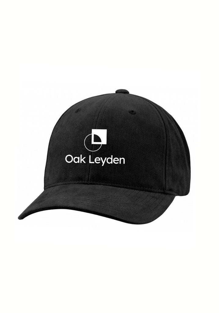 Oak Leyden unisex adjustable baseball cap (black) - front