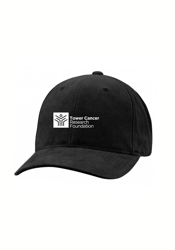 Tower Cancer Research Foundation unisex adjustable baseball cap (black) - front