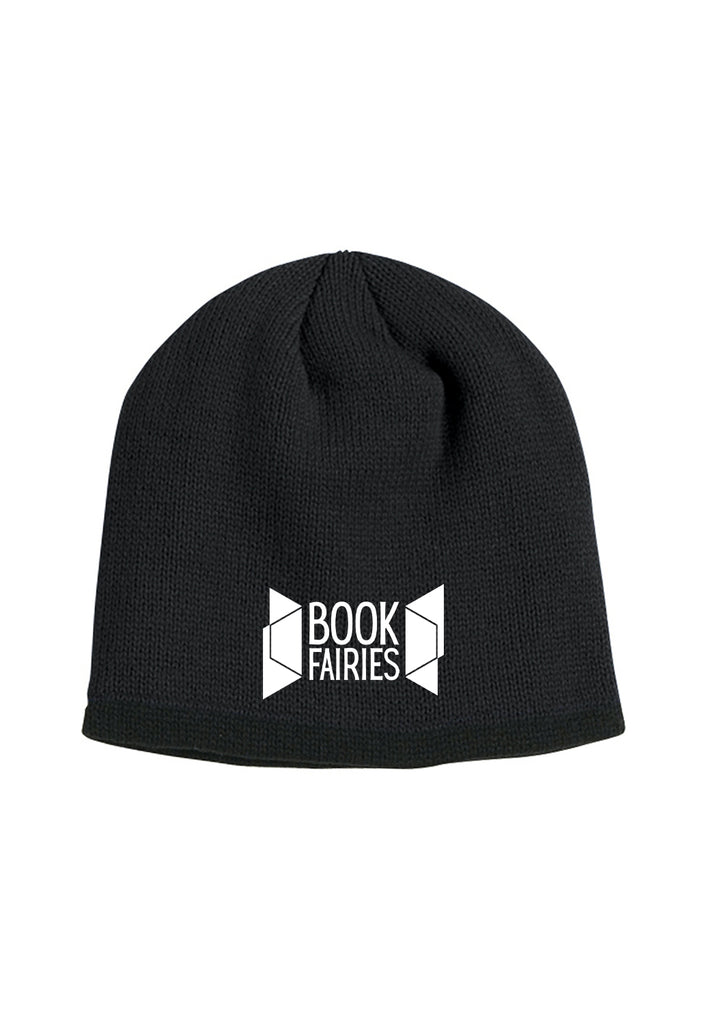Book Fairies unisex knit beanie (black) - front