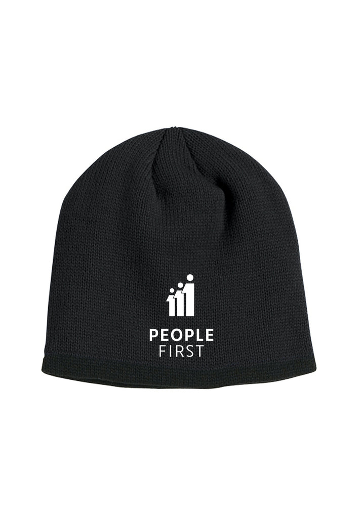 People First Economy unisex winter hat (black) - front
