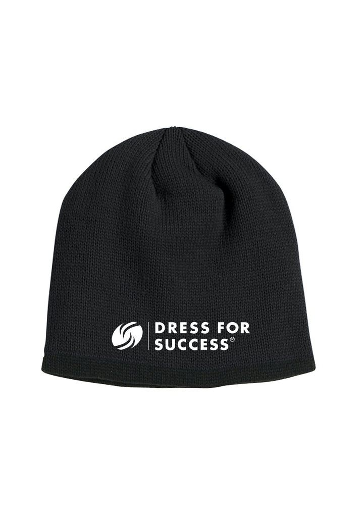 Dress For Success unisex winter hat (black) - front