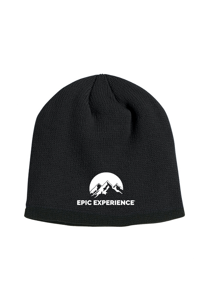 Epic Experience unisex knit beanie (black) - front