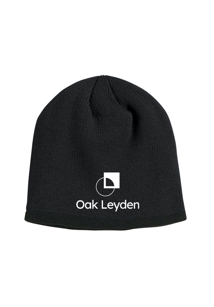 Oak Leyden unisex knit beanie (black) - front