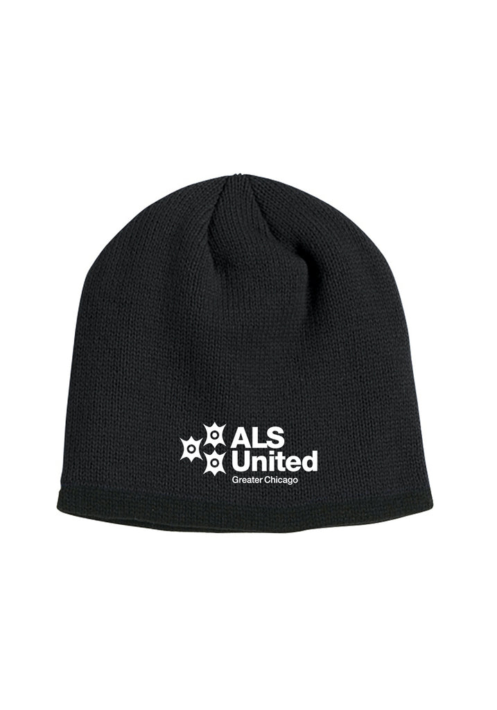 ALS United Chicago Greater Chicago unisex knit beanie (black) - front