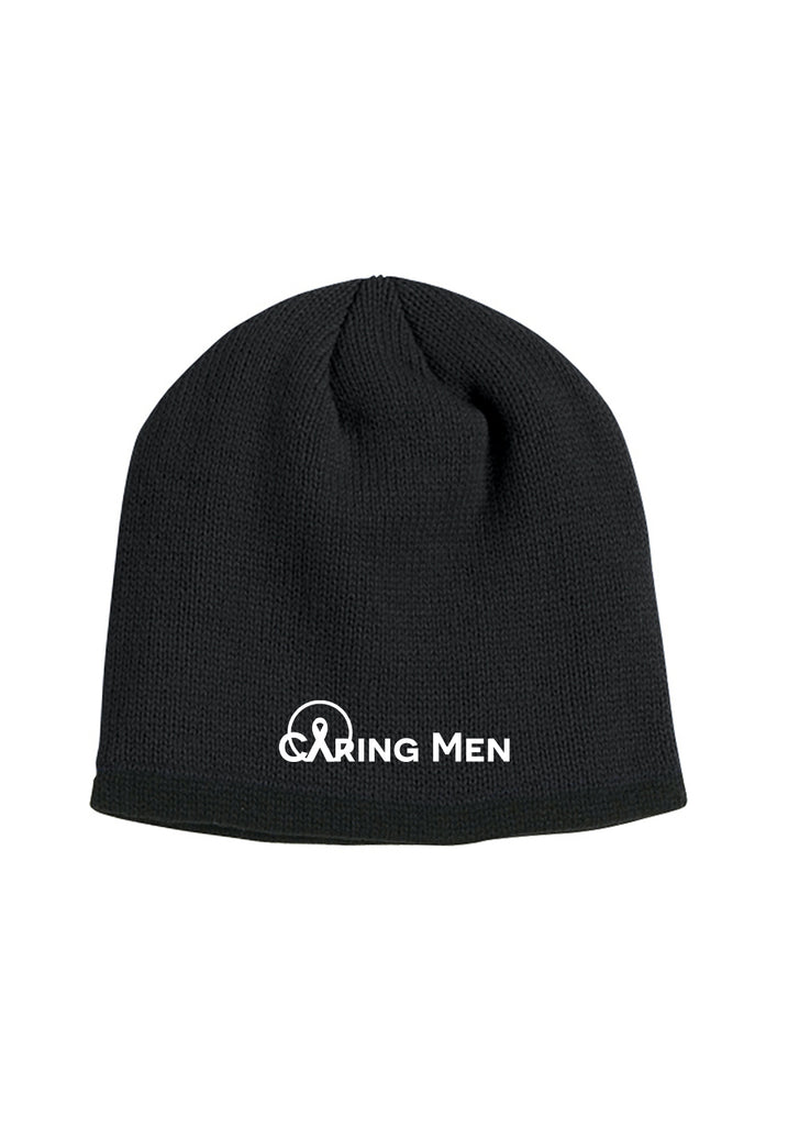 Caring Men Global unisex knit beanie (black) - front