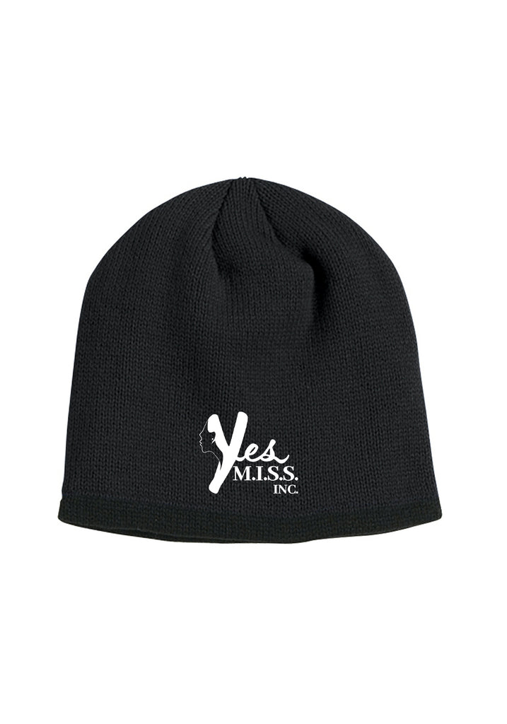 Yes, M.I.S.S. Inc. unisex knit beanie (black) - front