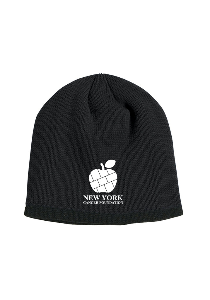 New York Cancer Foundation unisex knit beanie (black) - front