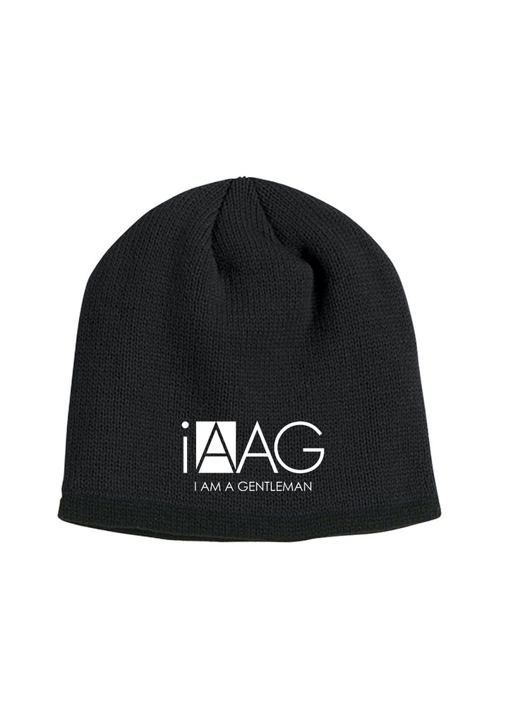 I Am A Gentleman unisex knit beanie (black) - front