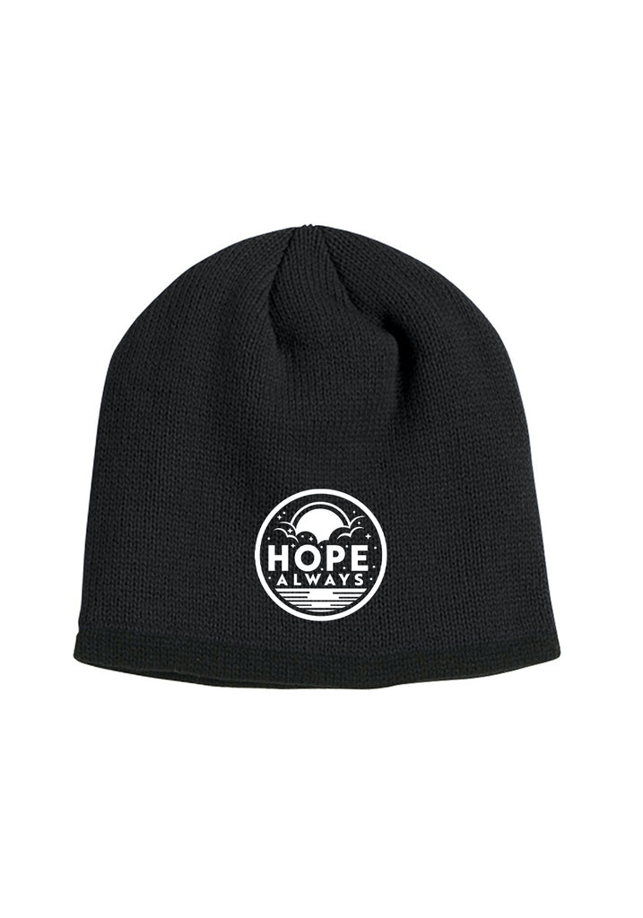 Hope Always Foundation unisex knit beanie (black) - front