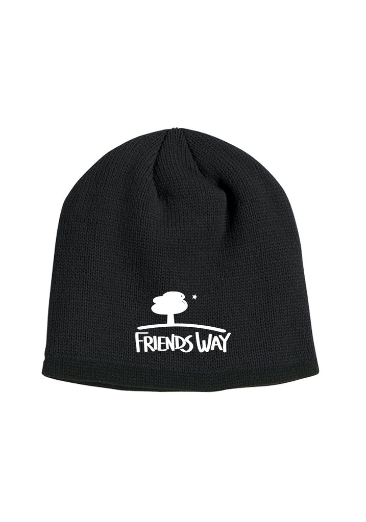 Friends Way unisex knit beanie (black) - front