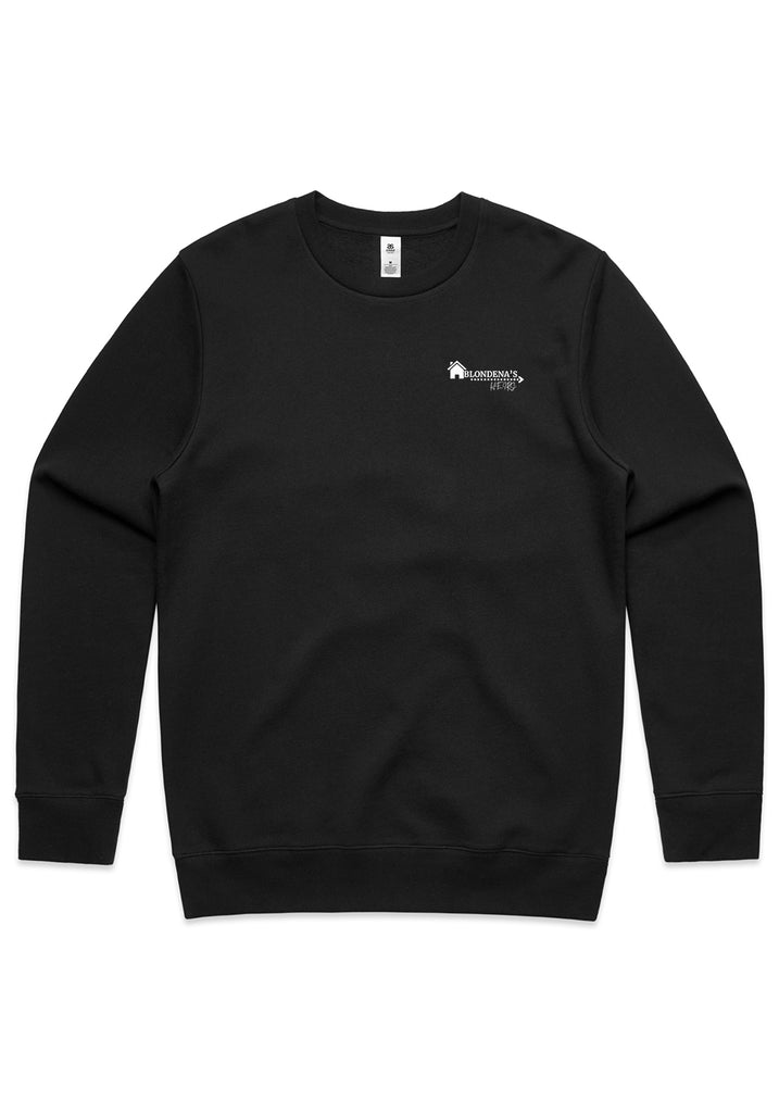 Blondena's HEIRS unisex crew sweatshirt (black) - front