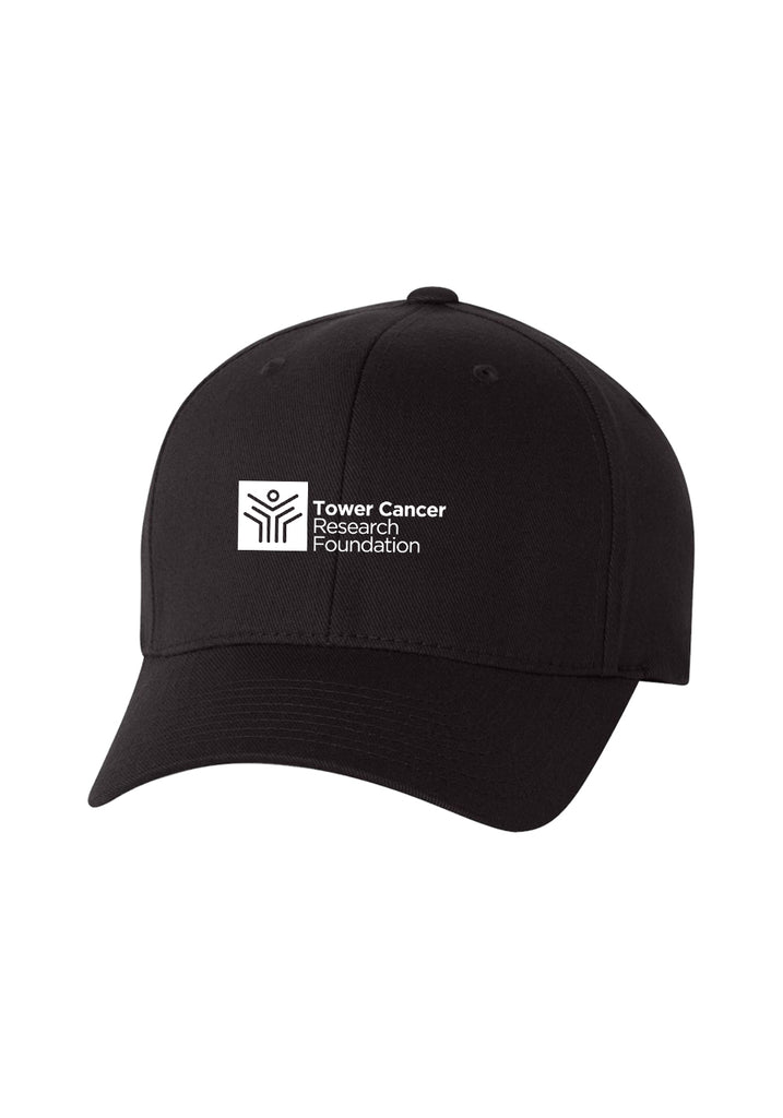 Tower Cancer Research Foundation unisex fitted baseball cap (black) - front