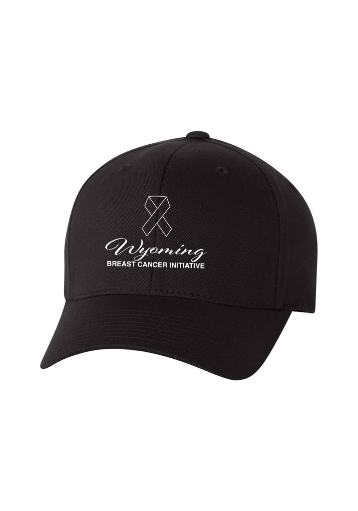 Wyoming Breast Cancer Initiative unisex fitted baseball cap (black) - front