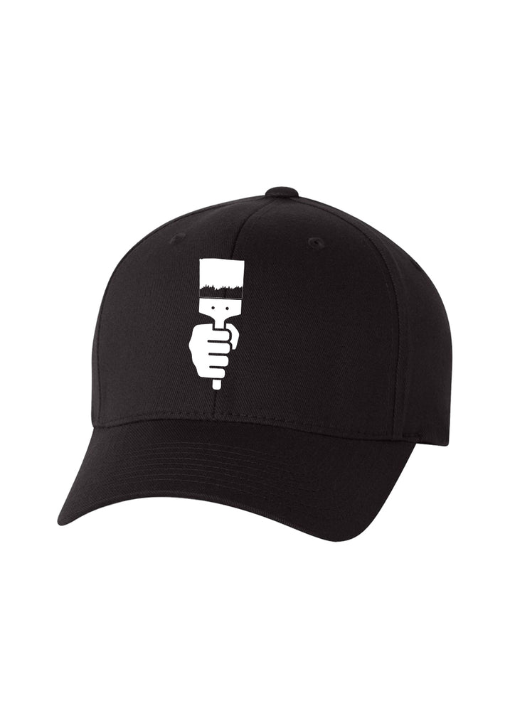 Project Color Corps unisex fitted baseball cap (black) - front