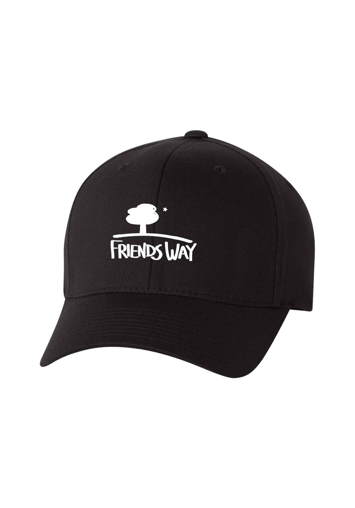 Friends Way unisex fitted baseball cap (black) - front