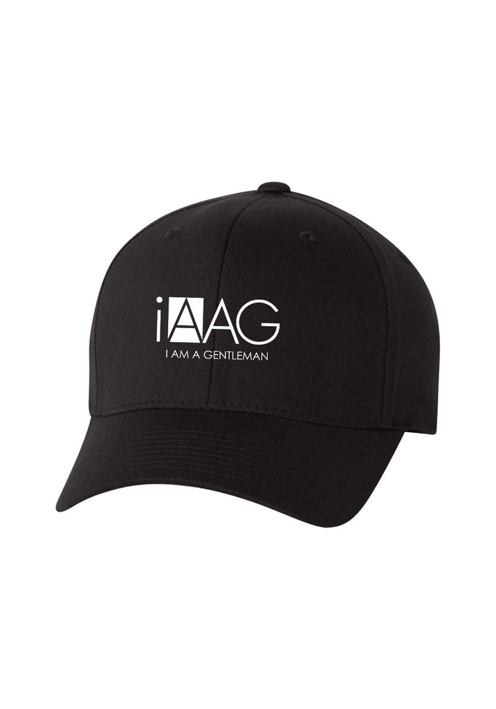 I Am A Gentleman unisex fitted baseball cap (black) - front